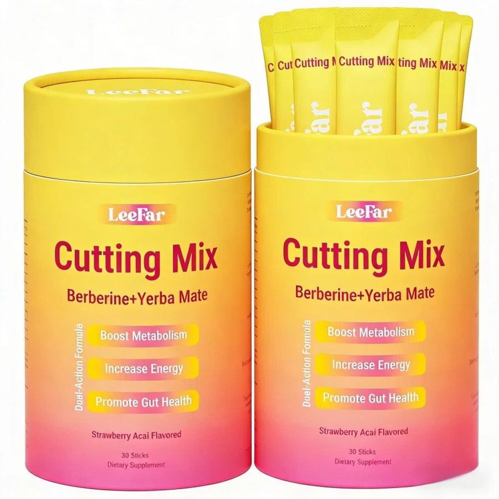 LeeFar Cutting Drink Mix – | Strawberry Açaí Flavor – 30 Servings